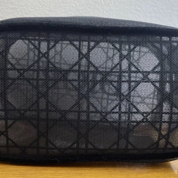 Dior 2025 Black Mesh Cosmetic Pouch Novelty New in box - Picture 5 of 6